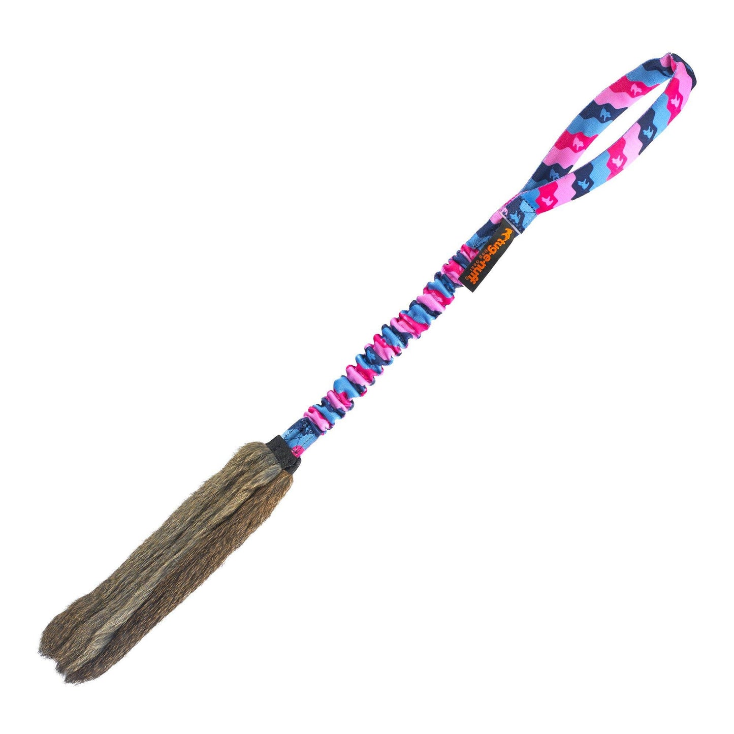 WondaBunny Bungee Tug | Rabbit Fur Dog Toy | Tug-E-Nuff