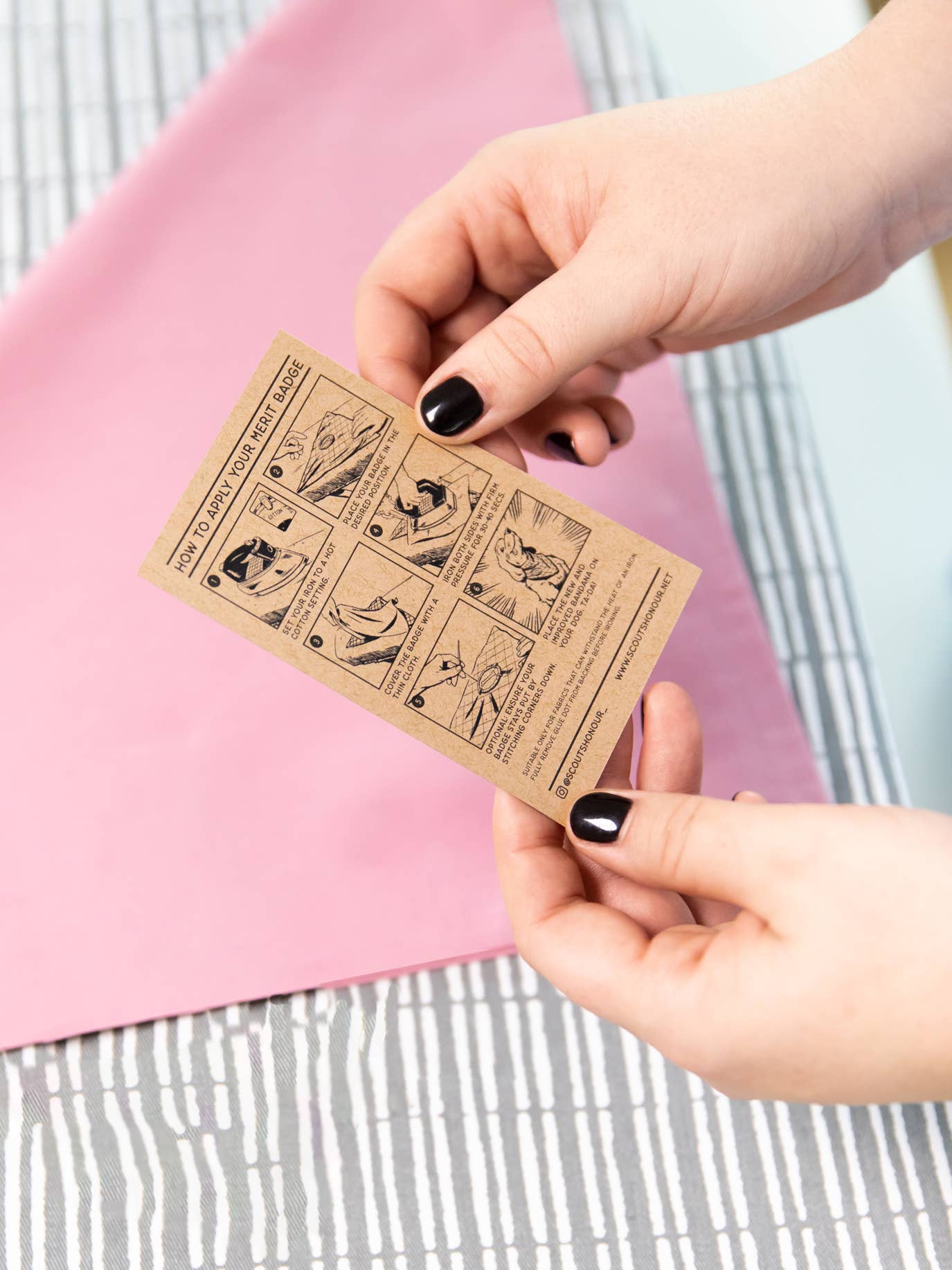 Happiest Camper iron-on patch for dogs