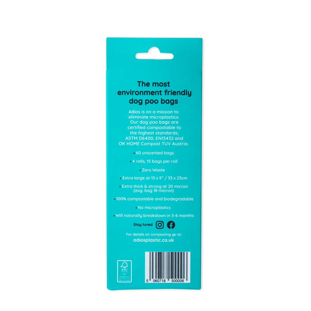 Compostable Dog Poo Bags | Adios Plastic