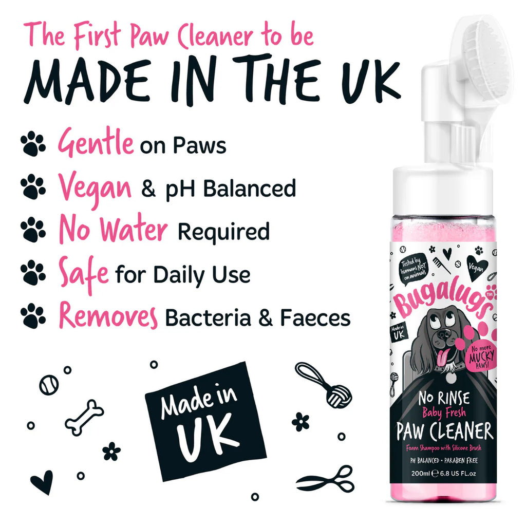 Bugalugs No Rinse Paw Cleaner