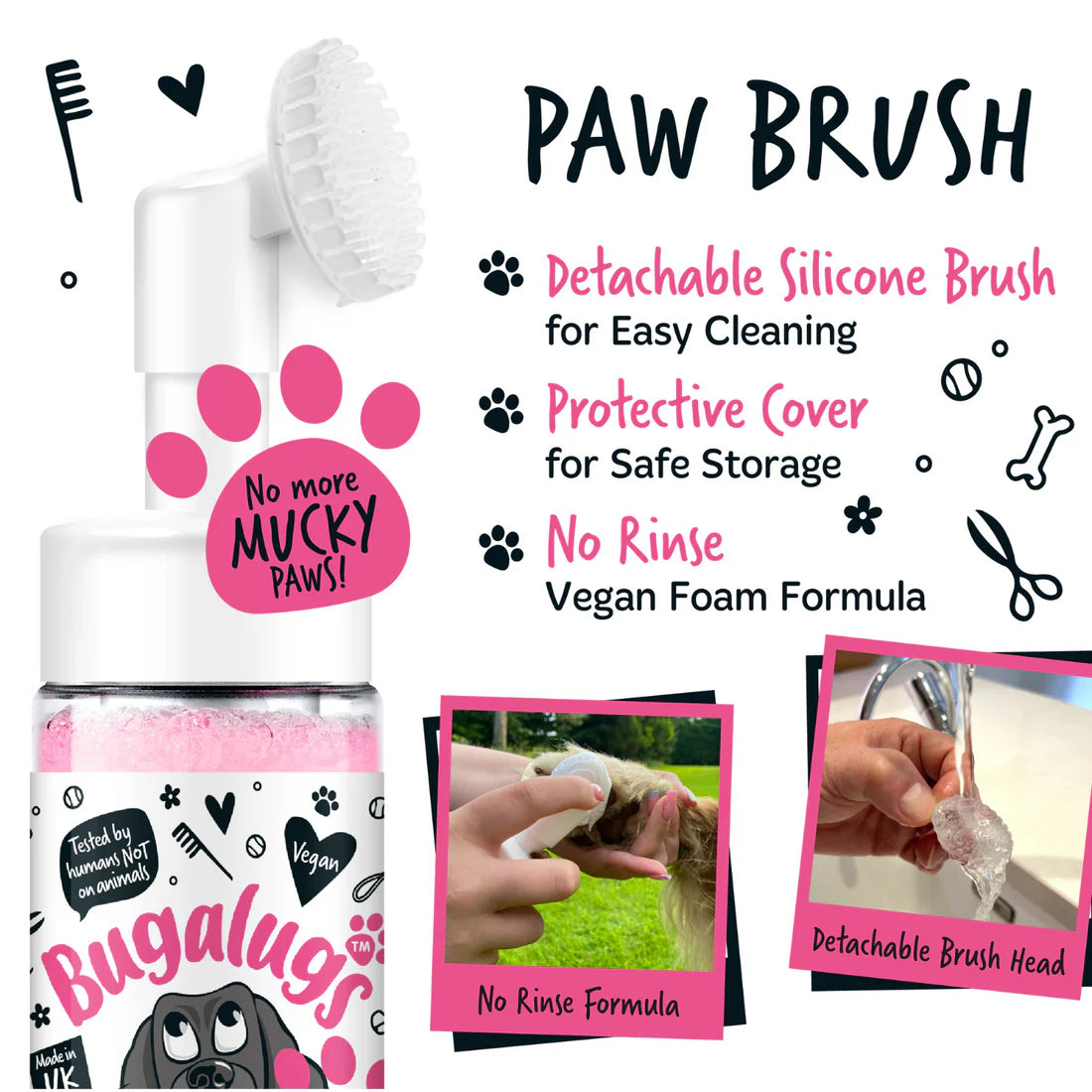 Bugalugs No Rinse Paw Cleaner