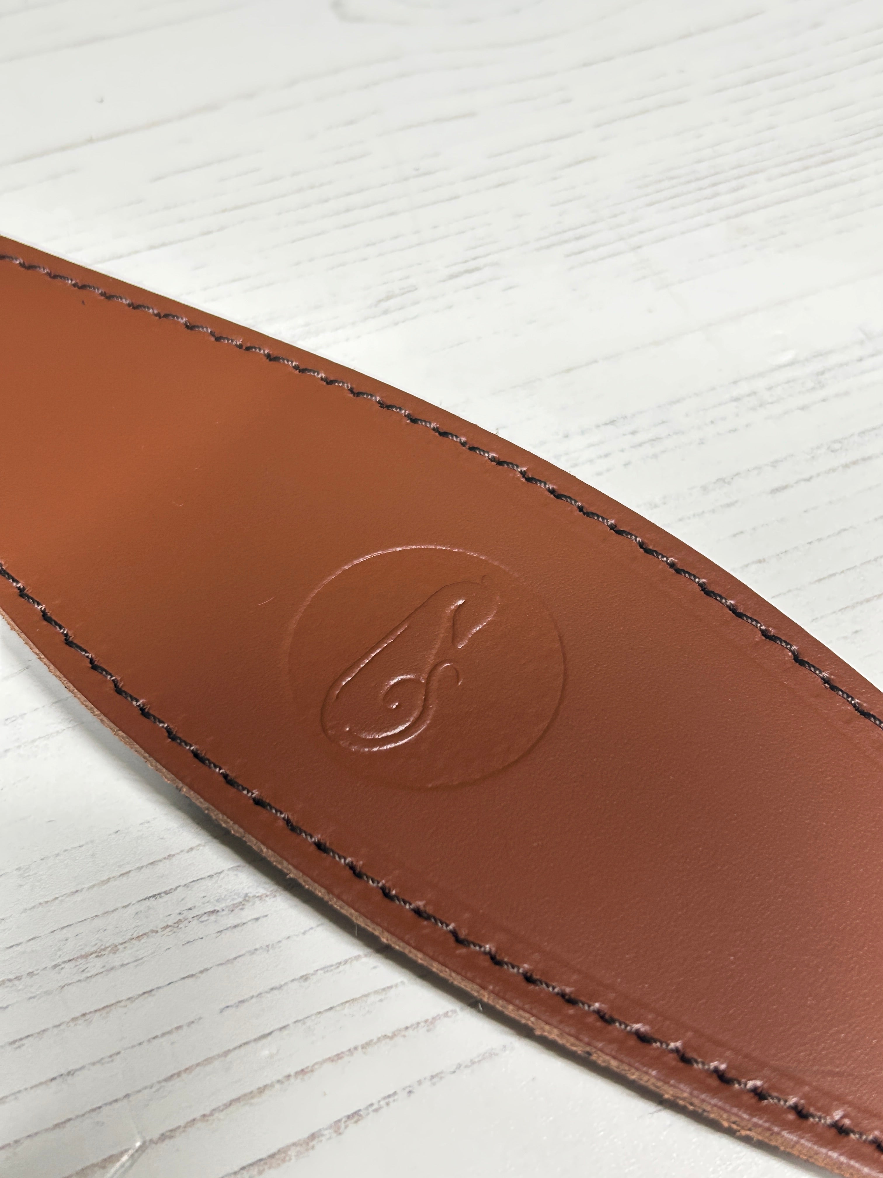 Padded Leather Fishtail Hound Collar