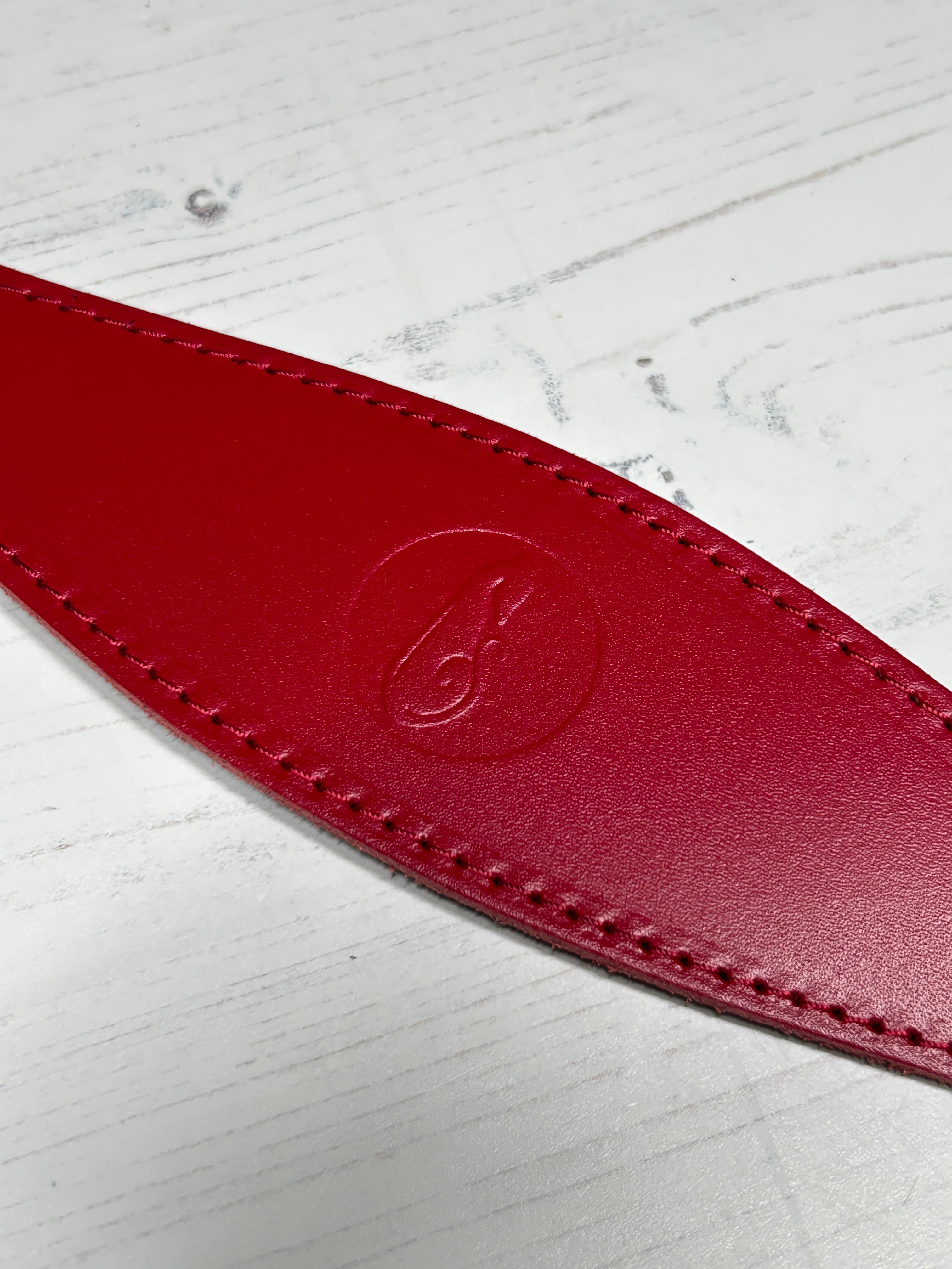 Padded Leather Fishtail Hound Collar