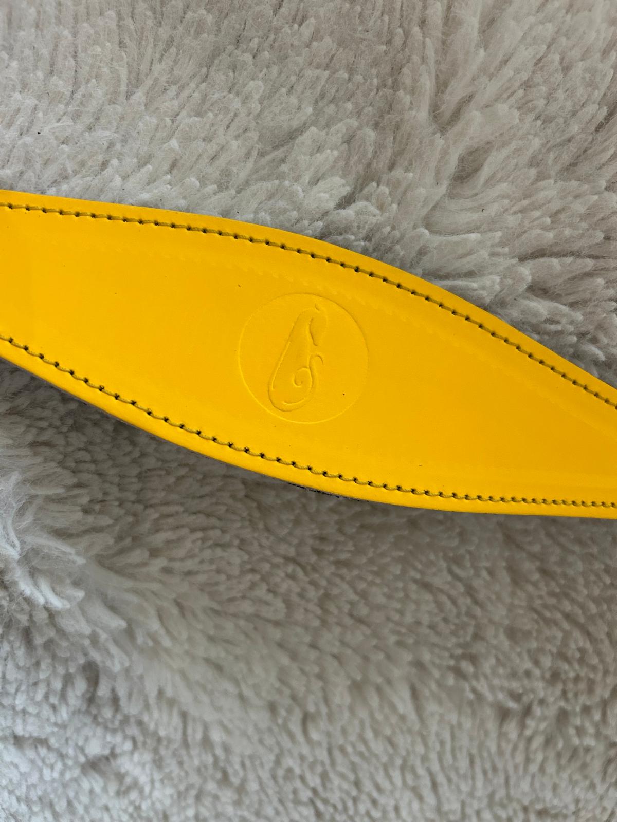 Padded Leather Fishtail Hound Collar