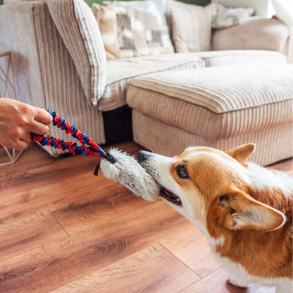 Faux Fur Pocket Bungee Squeaker | Squeaky Toys | Tug-E-Nuff